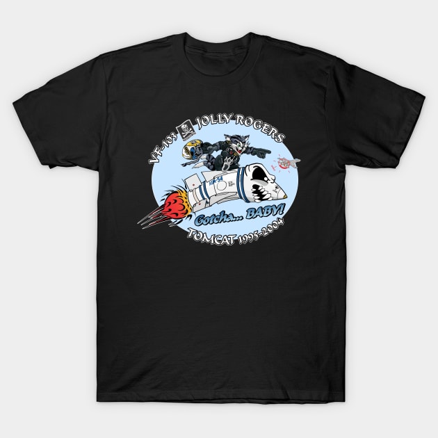 VF-103 Jolly Rogers Nose Art T-Shirt by MBK